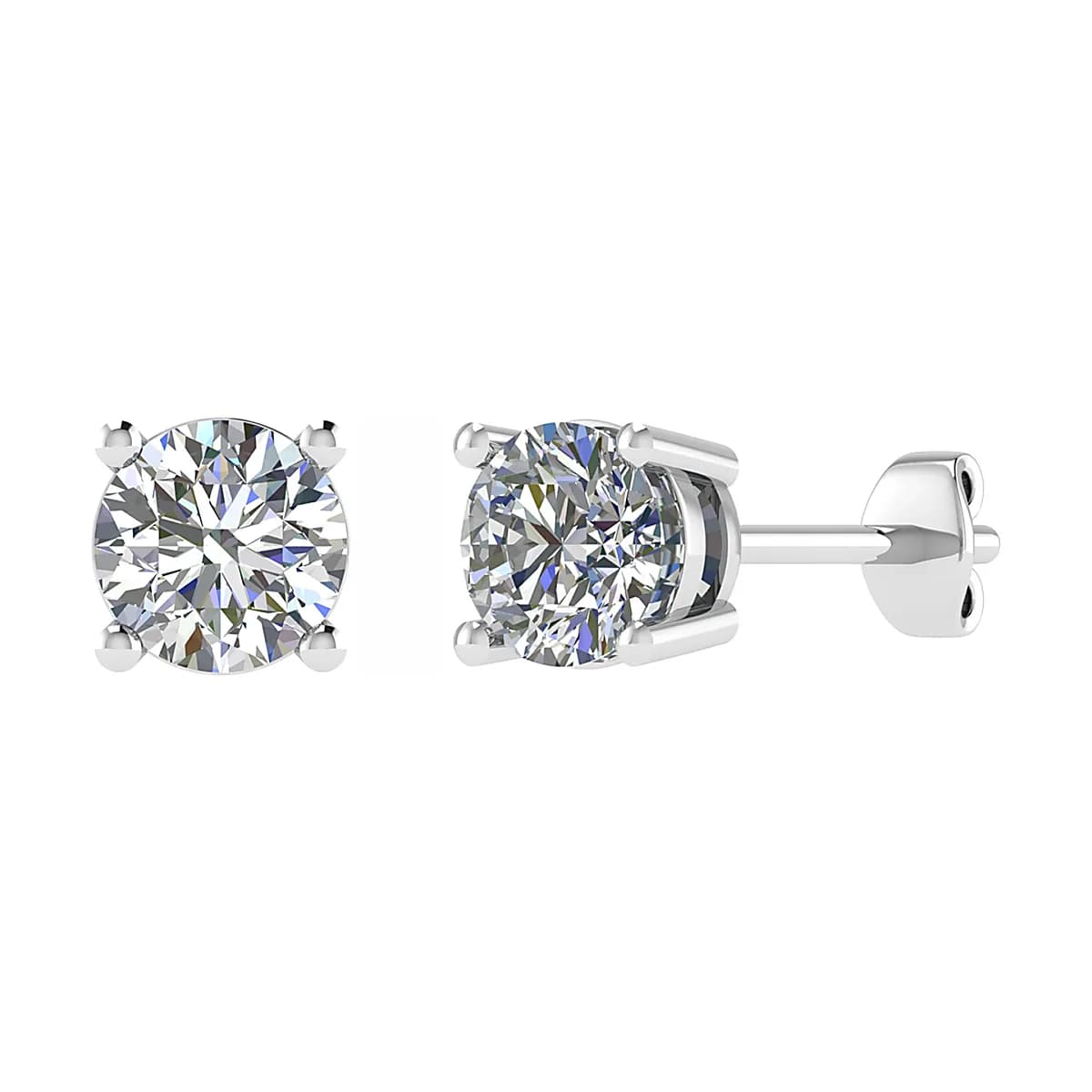 0.50ct Round Diamond Stud Earrings