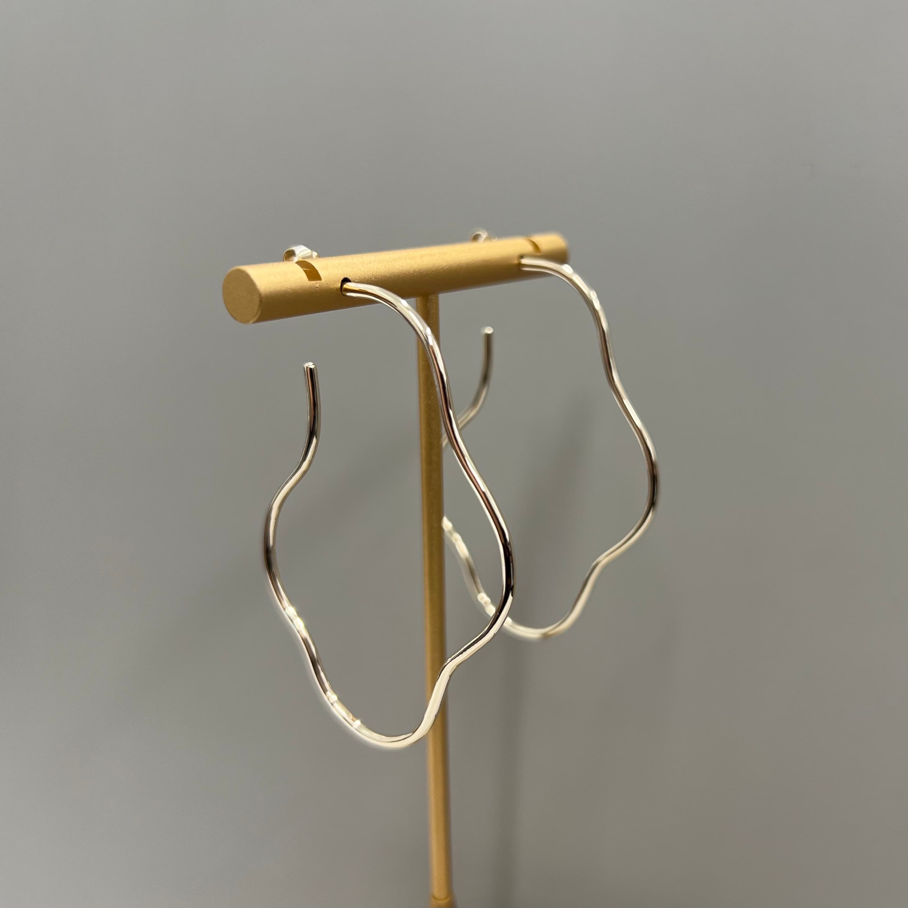 Hand-fabricated 9ct YG Earrings from Client's Family Wedding Band